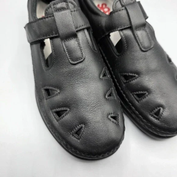 SAS Shoes Womens 9M Black Roamer Loafer Tripad Comfort T-Strap Mary Jane - Picture 2 of 14